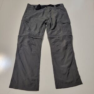 36 x 30 AMERICAN OUTBACK SHORTS PANTS OUTDOOR ZIP OFF TRAIL GRAY WICKING XL PANT